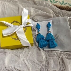 Kendra Scott Denise Raffia Tassel Earrings